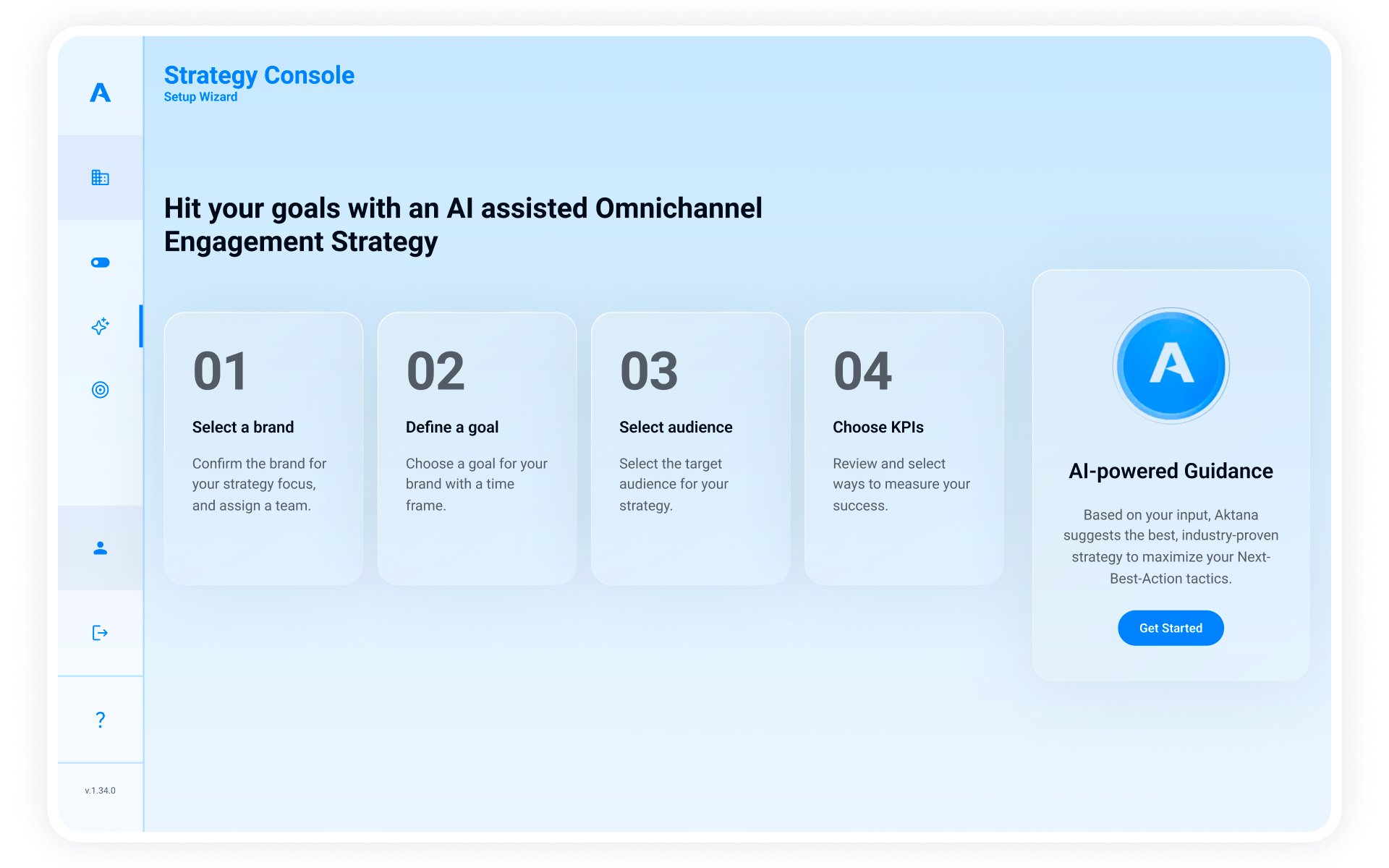 Screenshot of Aktana Strategy Console